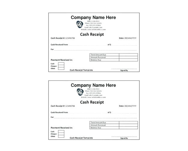 Receipt Forms - The Custom Printing